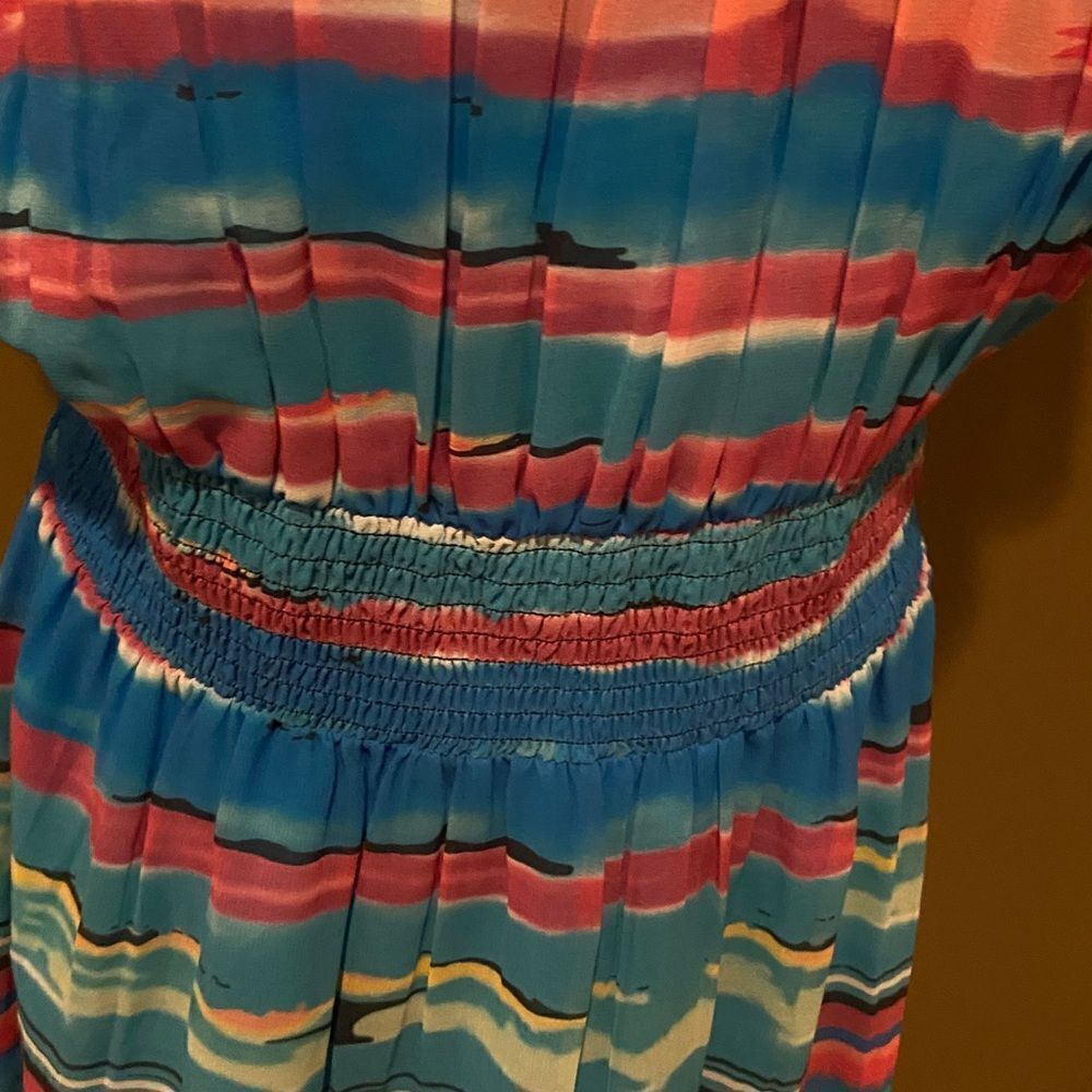 Phool Dress Size Large MIDI Peasant Colorful - Picture 5 of 14